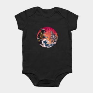 Duel in the Great Wave Baby Bodysuit